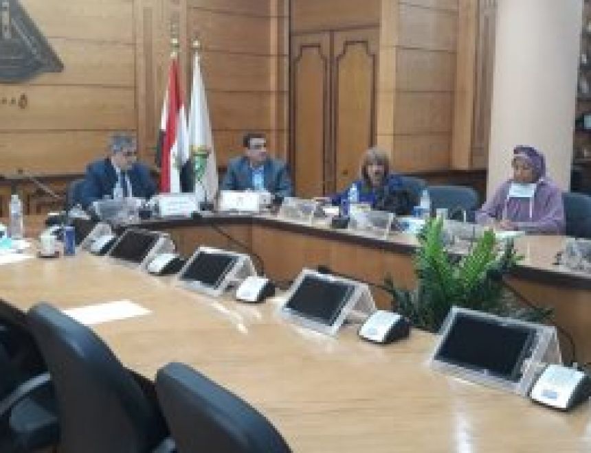 "المغربى" يترأس اجتماع اللجنة العليا لتطوير التعليم بجامعة بنها.. صور