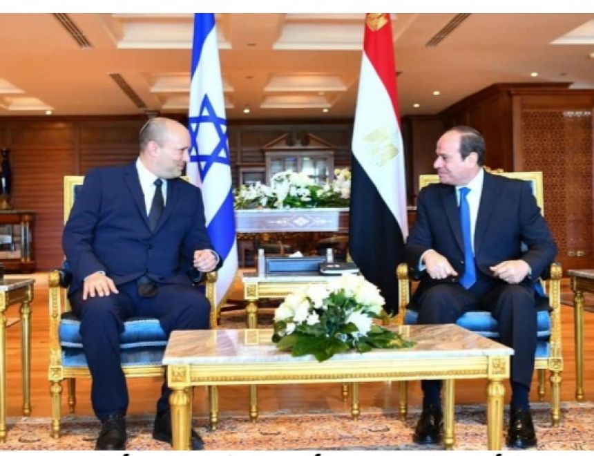 السيسى يلتقى برئيس الوزراء الإسرائيلى بشرم الشيخ
