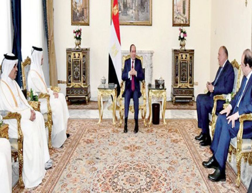 الرئيس يؤكد ارتباط أمن الخليج بالأمن القومى لمصر