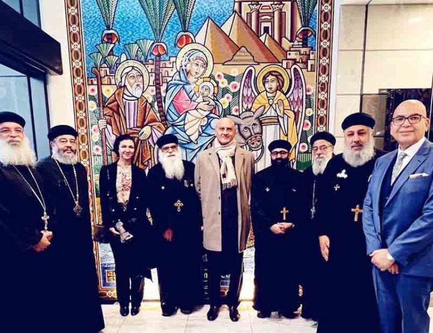 القنصل العام المصري في ملبورن يزور مقر الأبرشية الأرثوذكسية