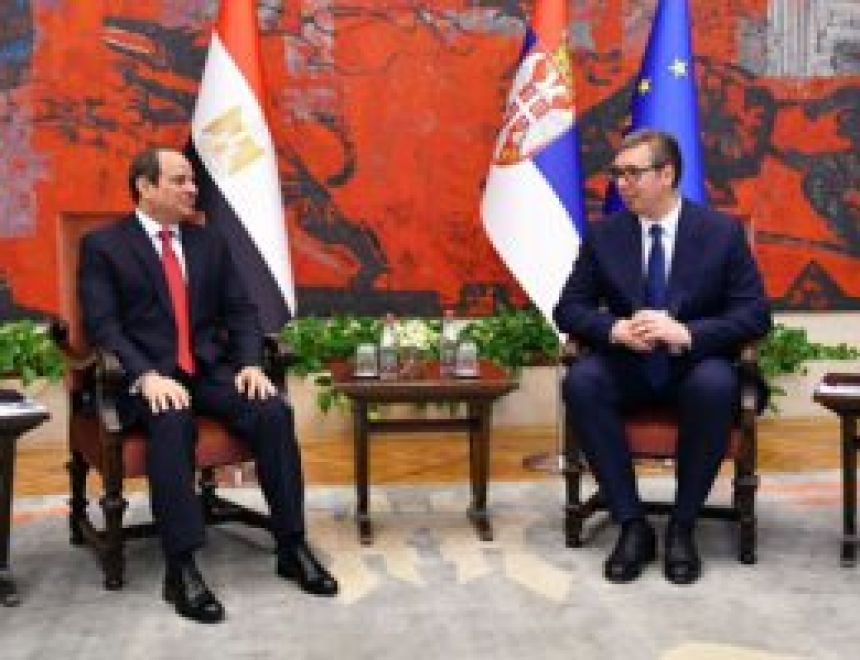 الرئيس الصربى: افتتاح خط طيران مباشر بين القاهرة وبلجراد لتسهيل عملية الاستثمار