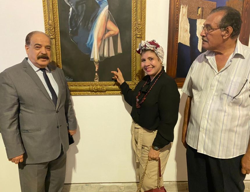  تم افتتاح  المعرض  السنوي للفنون التشكيليه بالاوبرا المصريه