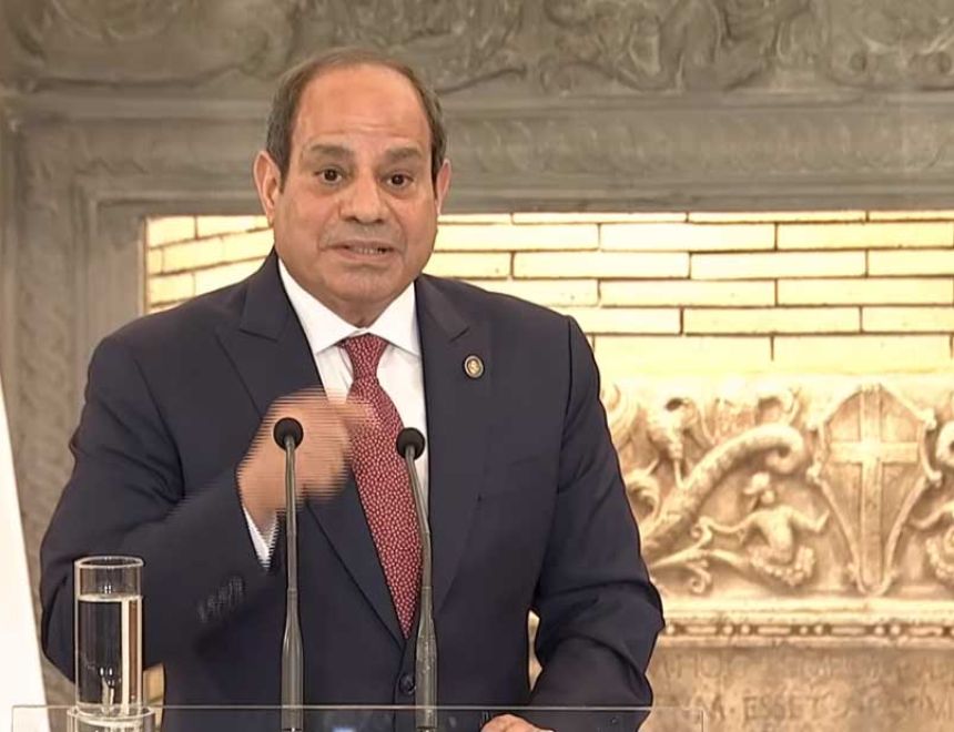 نص كلمة الرئيس السيسي خلال مؤتمر صحفي مشترك مع رئيس الوزراء اليوناني
