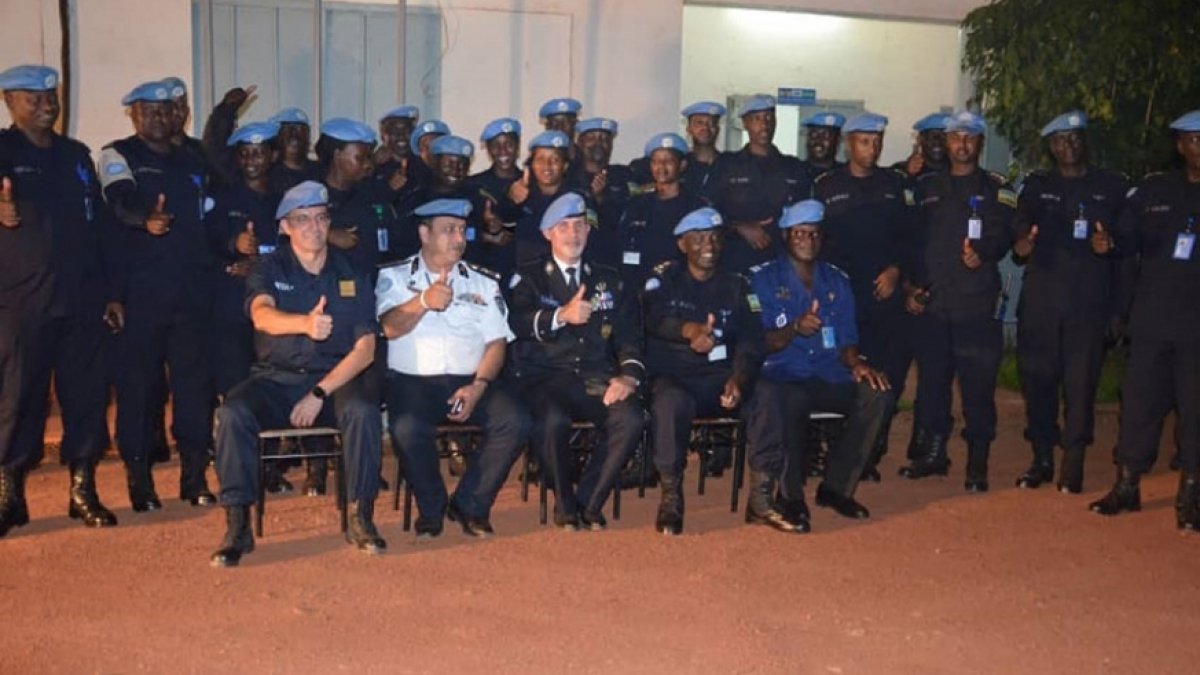 UN police adviser visits Rwandan peacekeepers in Central African Republic