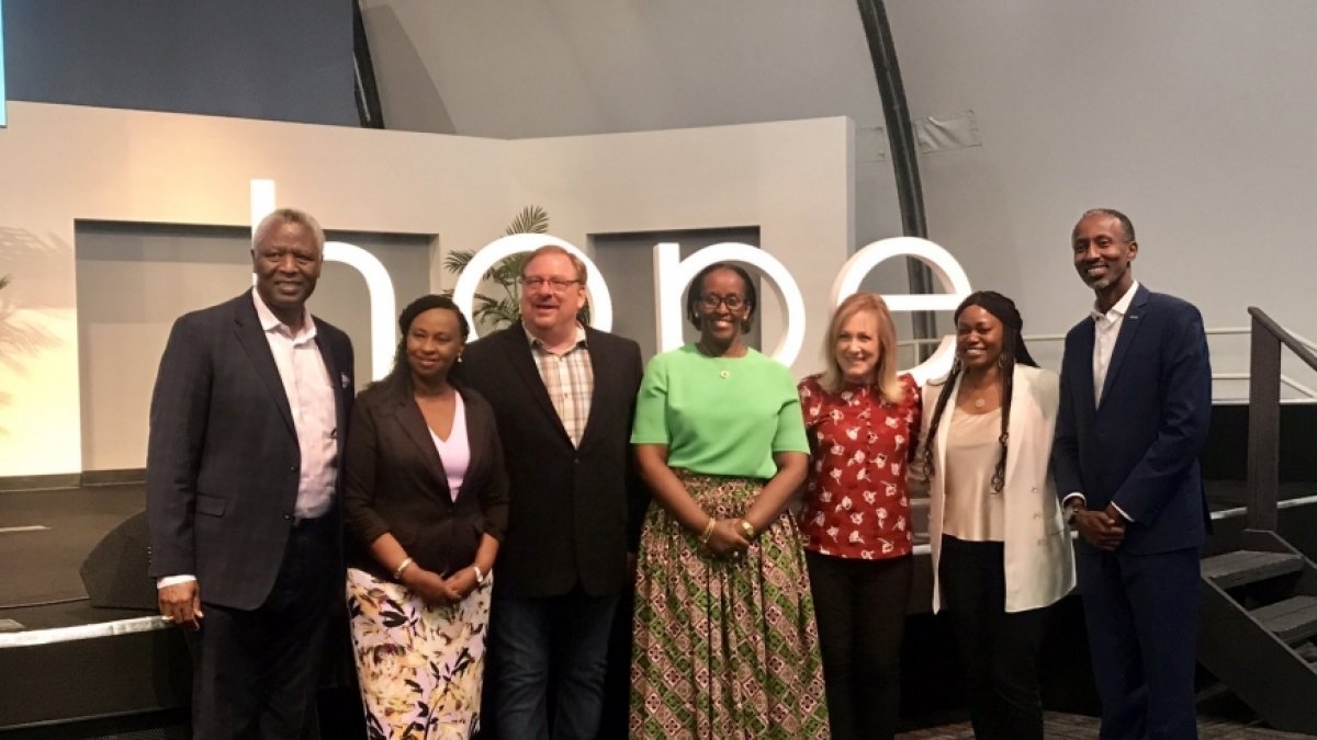 First Lady Jeannette Kagame joins Saddleback community for mental health conversation