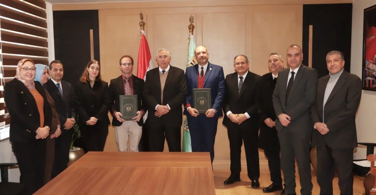 وزير الزراعة يشهد توقيع مذكرة تفاهم بين الوزارة والاتحاد الوطني الفرنسي لمنتجي تقاوي البطاطس