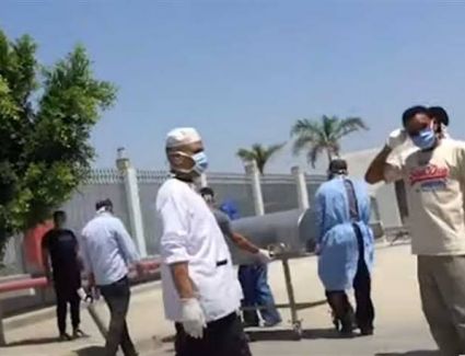 صلاة الجنازة على الفنانة رجاء الجداوى بمستشفى أبوخليفة بالإسماعيلية