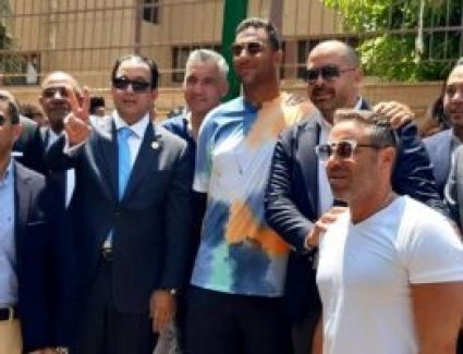 حازم إمام وميدو وسيف زاهر يشاركون في إنتخابات مجلس الشيوخ