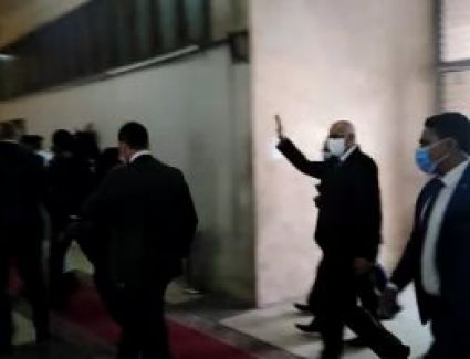 الدكتور علي عبدالعال رئيس مجلس النواب يشارك بصوته في إنتخابات مجلس الشيوخ