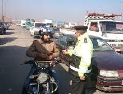 ضبط 15 دراجة بخارية بدون لوحات معدنية فى الجيزة