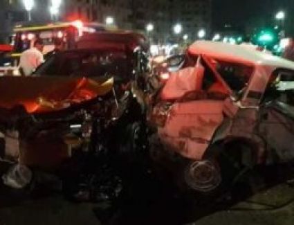 مصرع شابين وإصابة ثلاثة فى حادث تصادم بأولاد صقر بالشرقية 