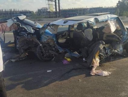 حادثة علي طريق الساحل الشمالي