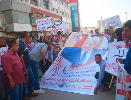 عمال وموظفى الزمالك يدعمون مرتضى منصور