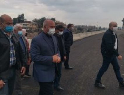 تفقد المهندس كامل الوزير  وزير النقل  مشروع  تطوير طريق المنصورة جمصة 