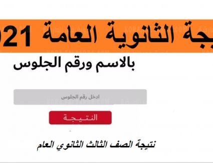 نتيجة الثانوية العامة 2021