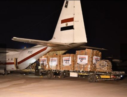 السيسى يرسل ثانى رحلات المساعدات الإنسانية للسودان الشقيق