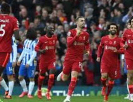 ليفربول يفقد نقطتين غاليتن أمام برايتون