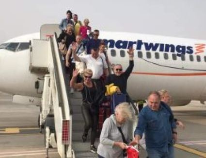 مطار طابا الدولى يستقبل أولى الرحلات القادمة من بولندا