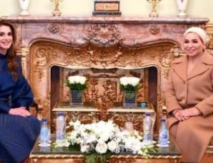 السيدة انتصار السيسي تستقبل الملكة رانيا وتبحثان ملفات الحماية الاجتماعية
