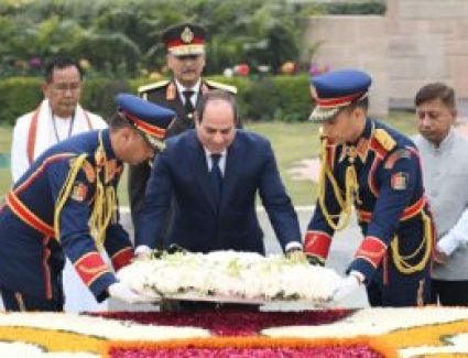 عزف السلام الوطنى المصرى باحتفالات الهند بعيد الجمهورية بحضور الرئيس السيسى