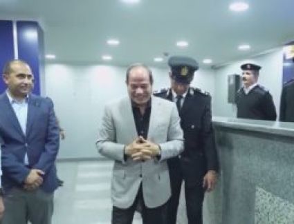 الرئيس السيسي يطلب رؤية الوجبات الخاصة بالنزلاء فى قسم أول مدينة نصر