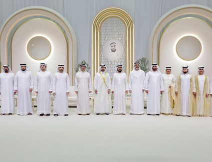 محمد بن راشد يتلقى تهــاني منصـــور بــن زايد وخالد بن محمد بمناسبة أفراح آل مكتوم