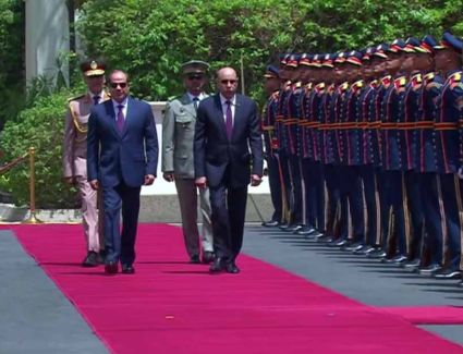 الرئيس ونظيره الموريتاني يبحثان سبل تعزيز التعاون الاقتصادي وزيادة الاستثمارات بين البلدين