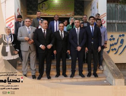  أعضاء حملة المرشح الرئاسي عبد الفتاح السيسي يدلون بأصواتهم في الانتخابات الرئاسية 2024 | صور