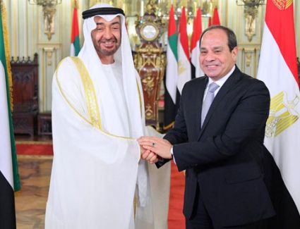 مباحثات ثنائية وموسعة بين الرئيس عبد الفتاح السيسى و ولى عهد أبوظبى الشيخ محمد بن زايد آل نهيان
