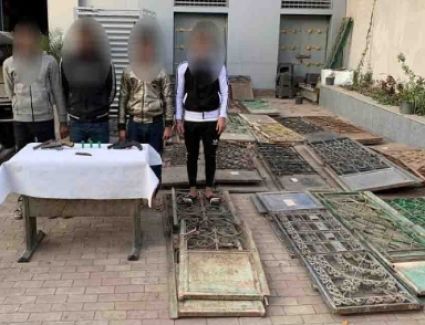 سقوط تشكيل عصابي في يد الأمن العام وراء سرقة 19 من البوابات الحديدية للمقابر في الغربية
