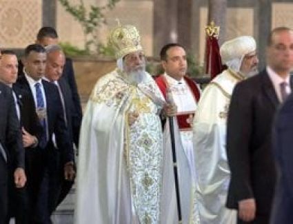 البابا تواضروس الثانى يشكر الرئيس عبد الفتاح السيسي على التهنئة بالعيد