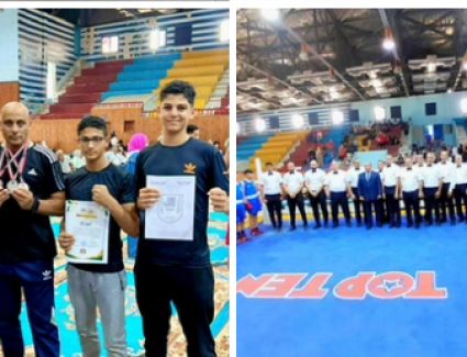 مواهب شباب دمياط يحصدون  ثلاث ميداليات في بطولة الجمهورية للملاكمة لمواليد 2010