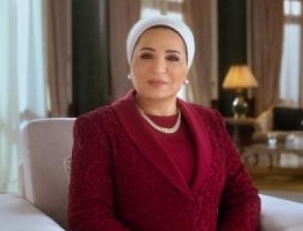 السيدة انتصار السيسي تهنئ الشعب المصرى والأمة الإسلامية بالمولد النبوى الشريف